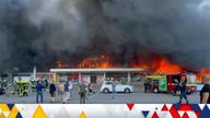 Kremenchuk  Russian missiles hit crowded shopping mall in central Ukraine
Credit: Zelenskyy Telegram