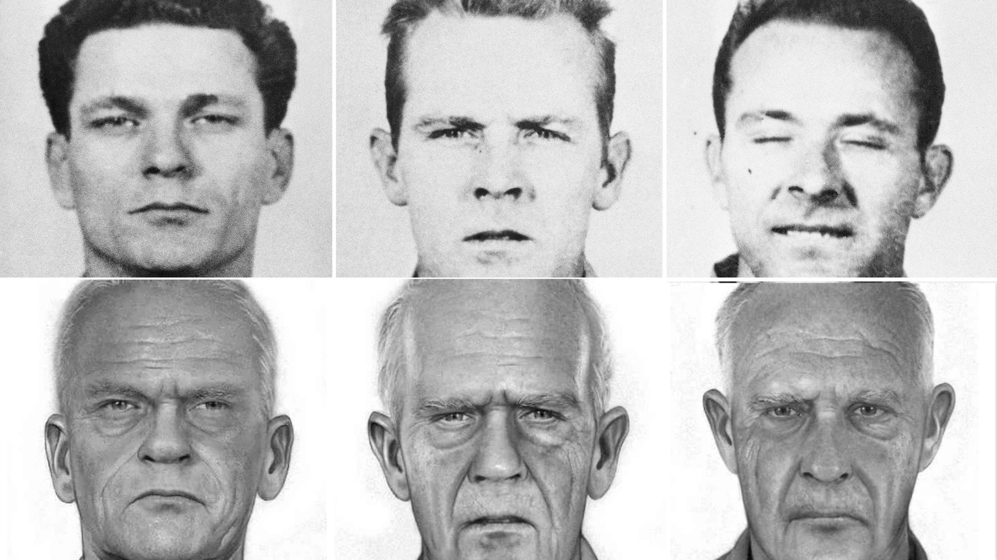 US Marshals release age-progressed images of men who escape from Alcatraz  Island prison in 1962