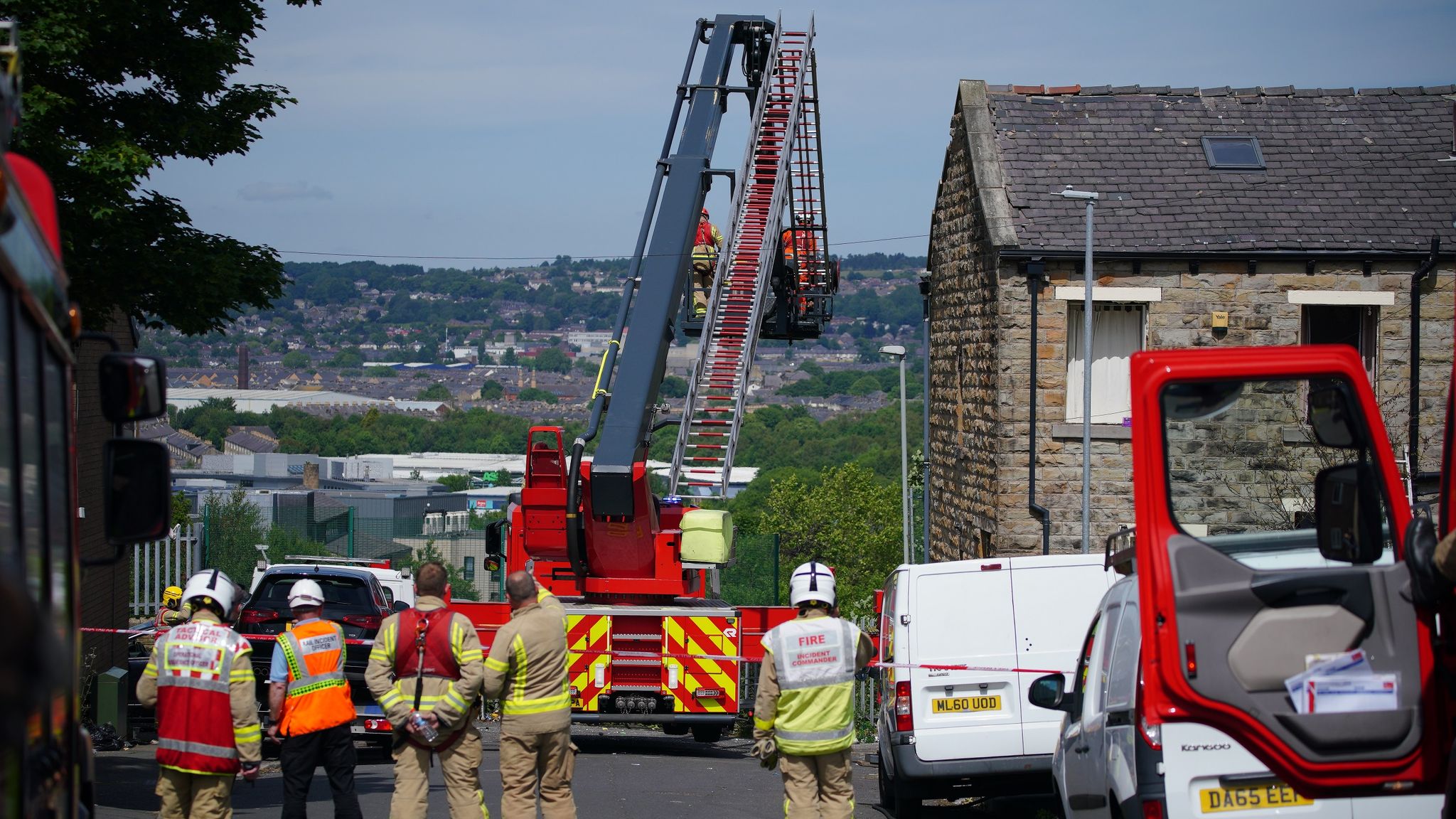 Burnley Teenage girl pulled from rubble and man seriously injured