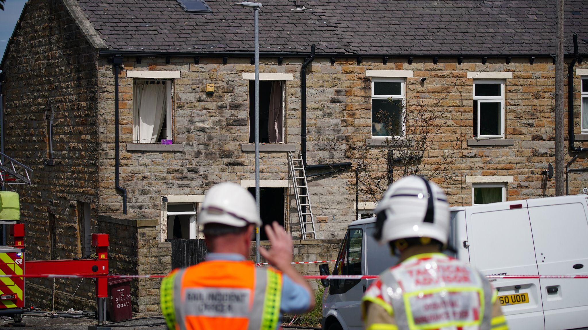 Burnley Teenage girl pulled from rubble and man seriously injured