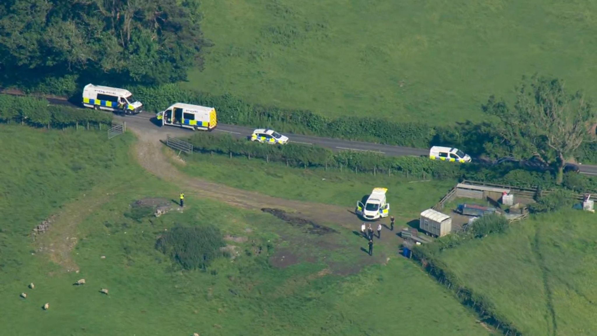 Two killed as helicopter crashes into field in North Yorkshire UK