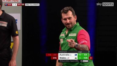 Clayton with a cool 106 checkout in the final!