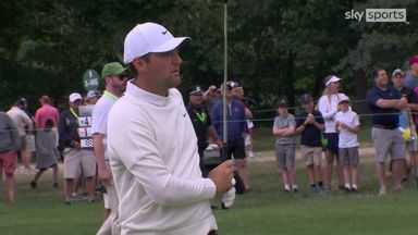 Scheffler holes out for eagle to lead US Open