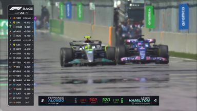Hamilton passes Alonso to move into podium spot!
