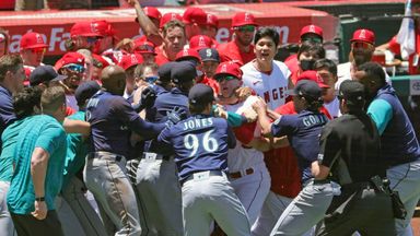 Punches thrown and eight ejected in mass MLB brawl!