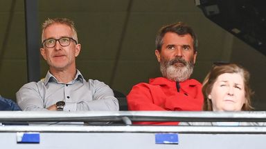 Roy Keane spotted on the big screen at the GAA!