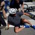 'I got my foot caught': Biden falls while getting off his bike after beach ride