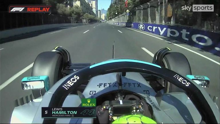 Lewis Hamilton suffering from severe porpoising in Azerbaijan GP