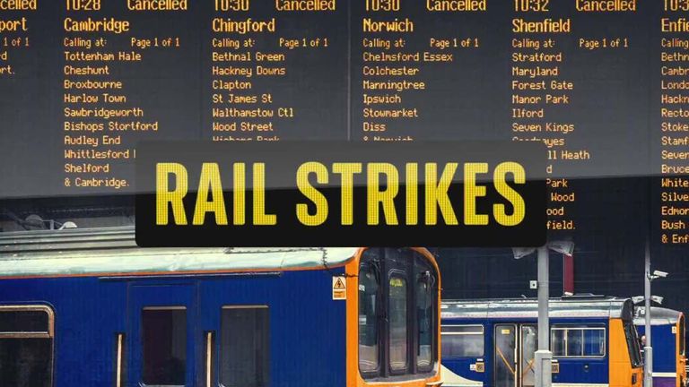 Details of the planned railway strikes