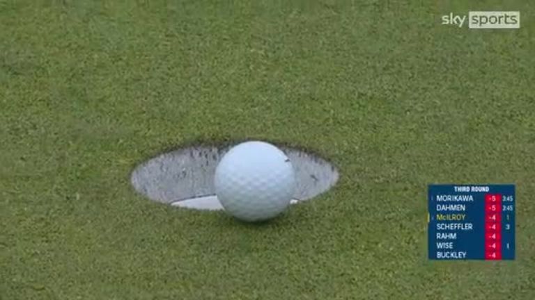 Rory McIlroy’s par putt that refused to drop