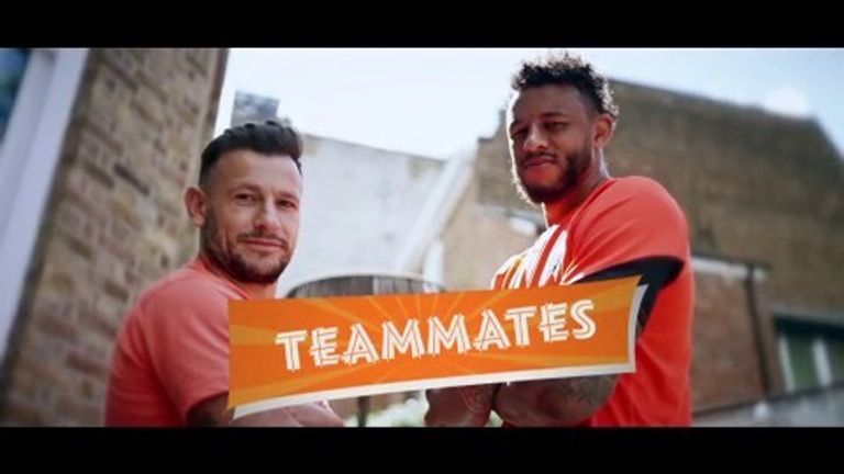 England teammates: Danny Care and Courtney Lawes