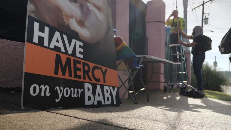 The Pink House, as it has become known, is the only abortion clinic still functioning in the state of Mississippi