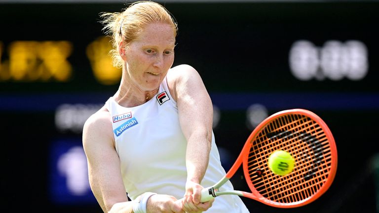 Alison Van Uytvanck at Wimbledon