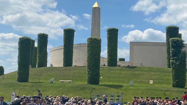 The names of all 255 British service personnel who died in the Falkland Islands conflict 40 years ago are inscribed on the Armed Forces Memorial and the National Memorial Arboretum in Staffordshire. Veterans and other bereaved relatives have gathered for a service of remembrance.