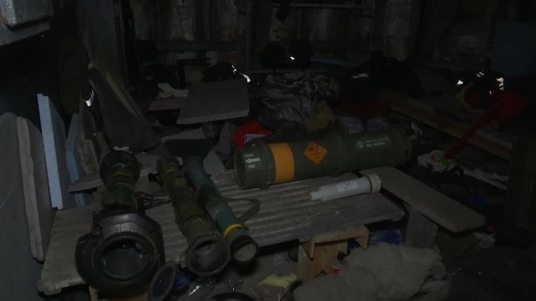 The Russian military has shown journalists the underground tunnels beneath the Azovstal steel plant where Ukrainian soldiers held out for much of the siege of Mariupol.


