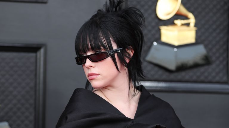 Billie Eilish at the Grammy Awards in April