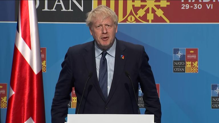Boris Johnson nato Press Conference 