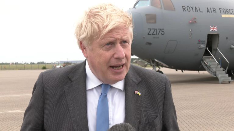 Boris Johnson has defended government plans to electronically tag some asylum seekers who arrive into the UK in boats or lorries.