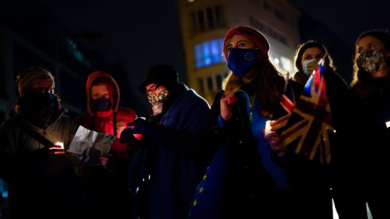 While Brexiteers regard Boris Johnson as a hero for getting the UK out of the EU, many pro-Europeans were devastated to see the country exit the bloc. Pic: AP