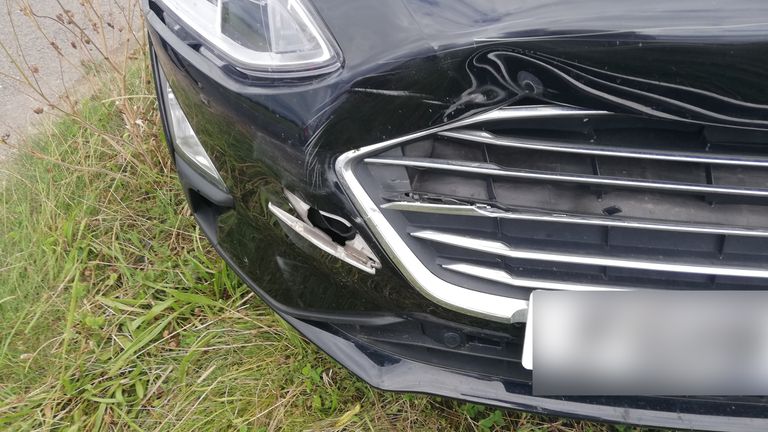 William Smith spent hundreds of pounds on repairs following an alleged 'crash for cash' incident.  Photo: William Smith