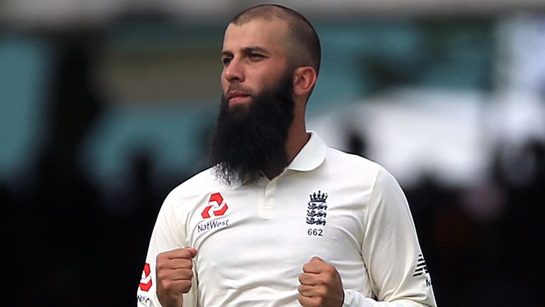 England cricketeer Moeen Ali receives an OBE