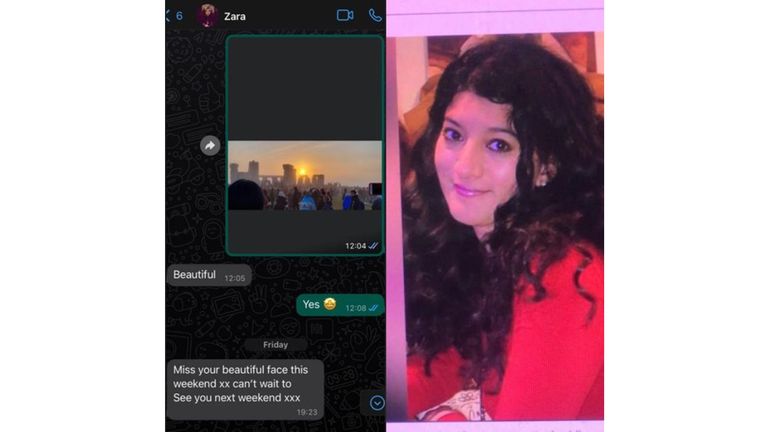 Zara Alina: Últimos mensajes de texto de mujer asesinada revelados por su mejor amiga |  Noticias del Reino Unido