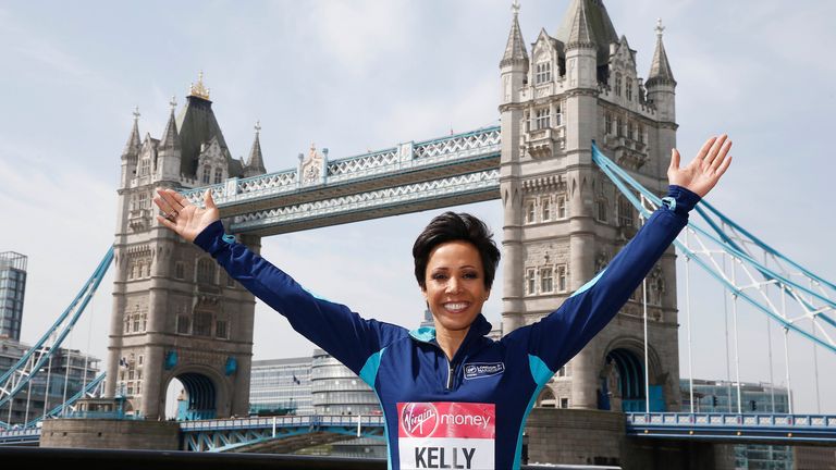 Athletics - 2016 Virgin Money London Marathon Preview - London - 21/4/16 Dame Kelly Holmes poses ahead of the 2016 Virgin Money London Marathon Action Images via Reuters / Peter Cziborra Livepic EDITORIAL USE ONLY.