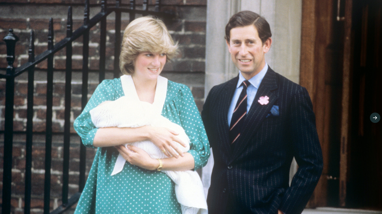 Prince William was born at 9.03pm on 21 June 1982, at St Mary’s Hospital, Paddington, London. Pic: Royal Family