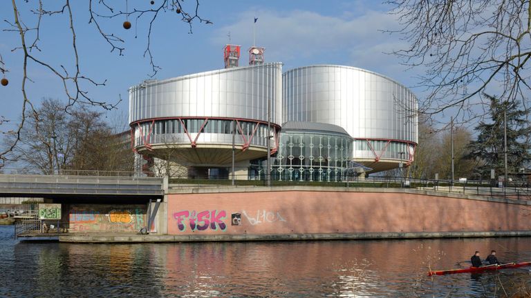 European Court of Human Rights in Strasbourg. Pic: AP