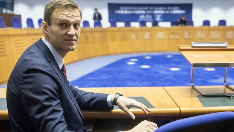 In recent years, a large number of the ECHR&#39;s judgments have concerned Russia, such as that regarding Alexei Navalny in 2018, which determined Russian authorities&#39; repeated arrests of the opposition leader were politically driven, Pic: AP