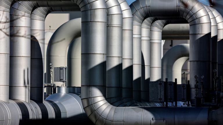 The pipeline at the landing base of & # 39;  Nord Stream 1 & # 39;  gas pipeline in Lubmin, Germany, March 8, 2022. REUTERS / Hannibal Hanschke