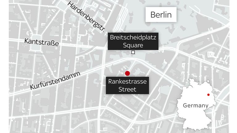 Carte de localisation des accidents de voiture en Allemagne