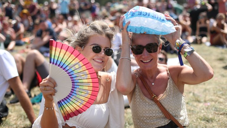 Festival goers will be greeted by warmer weather