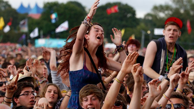 Revellers travelling to Glastonbury this June could be affected by the rail strike. PA: Reuters 