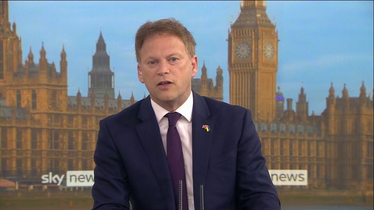 Transport secretary Grant Shapps says the rail strike is unnecessary