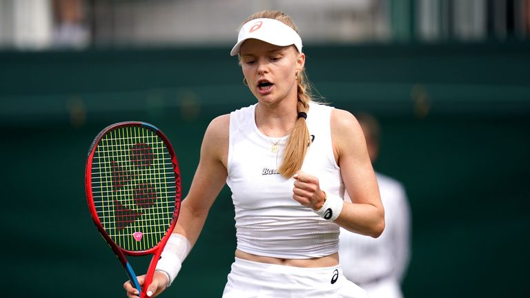 Harriet Dart en Wimbledon