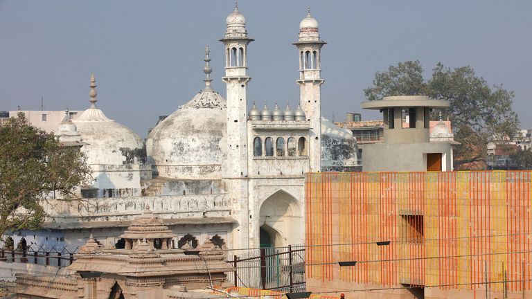 Last month a local court began hearing a petition filed by a group of Hindus that seeks access to pray inside the Gyanvapi mosque compound