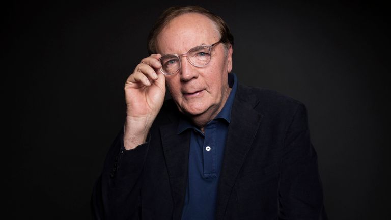 James Patterson poses for a portrait in New York