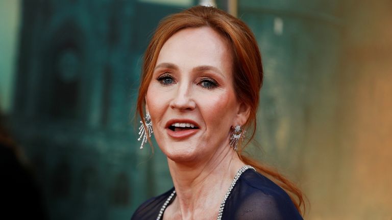 J. K. Rowling arrives for the world premiere of the film &#39;Fantastic Beasts: The Secrets of Dumbledore&#39; in London, Britain, March 29, 2022. REUTERS/Peter Nicholls