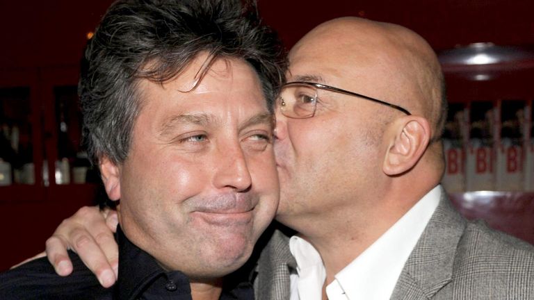 Masterchef hosts Jon Thorode (left) and Gregg Wallace (right) received MBEs.