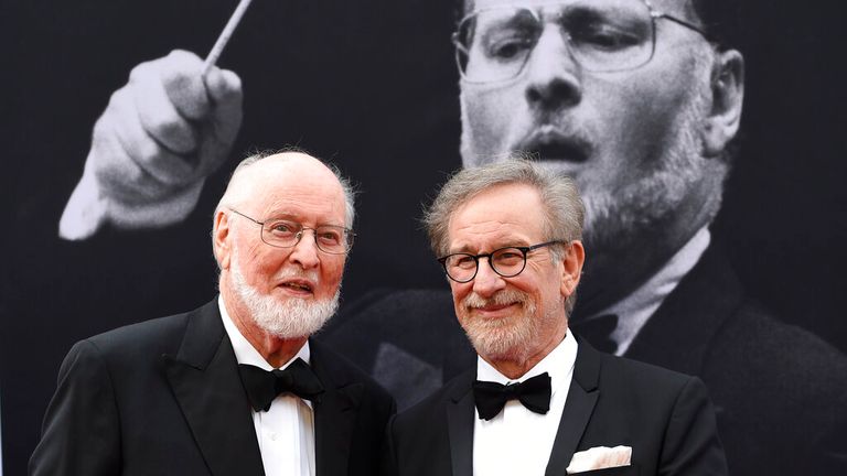 John Williams and Steven Spielberg joined forces 50 years ago Pic: AP 