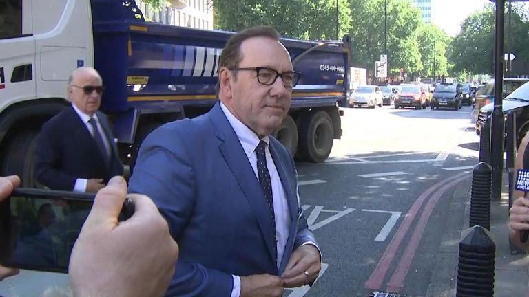 Kevin Spacey arrives at Westminster Magistrates&#39; Court