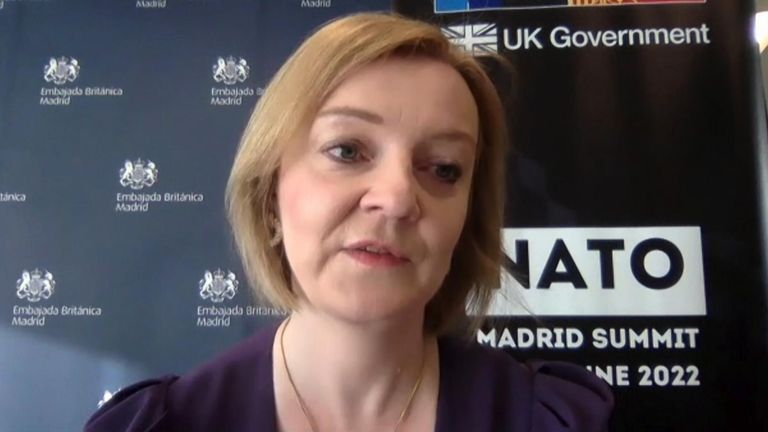 Liz Truss says priority is to remove Russian forces from Ukraine