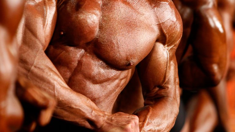 Men who take steroids to increase muscle mass are putting themselves at risk. File pic