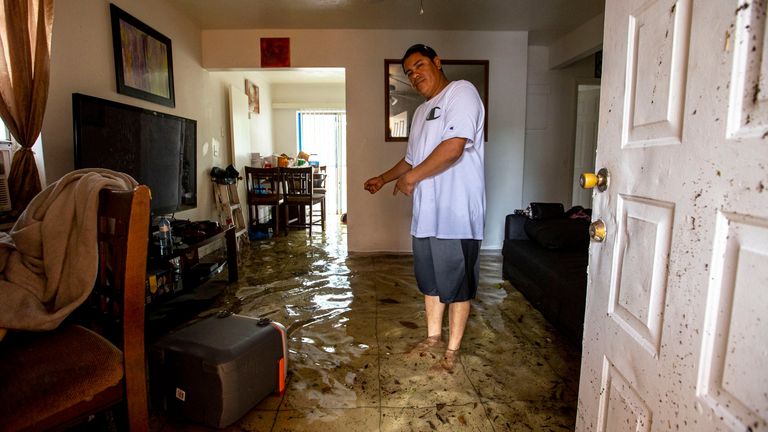 Olban Tremeneo Lagos, 42, in Little Havana, Miami, on Saturday, June 4, 2022. Pic: AP