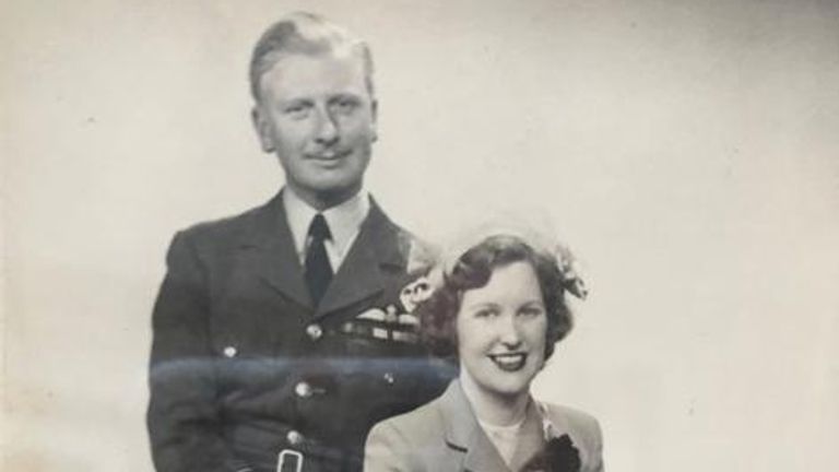 Mildred Jennings and her husband Dougie in his RAF days in Malta