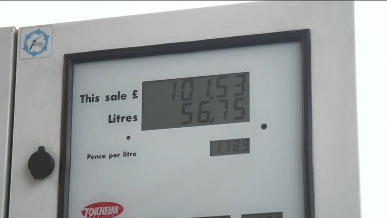 Price to fill up a car