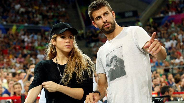 Shakira and Gerard Pique in 2014