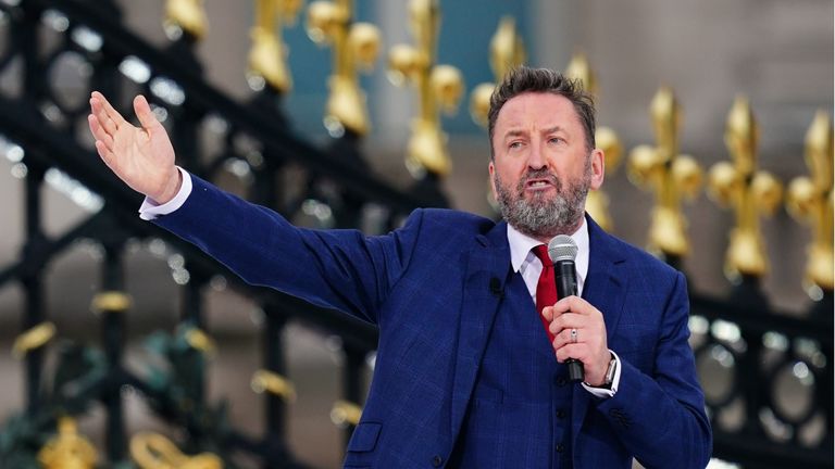 Lee Mack performing during the Platinum Party at the Palace staged in front of Buckingham Palace, London on day three of the Platinum Jubilee celebrations for Queen Elizabeth II. Picture date: Saturday June 4, 2022.