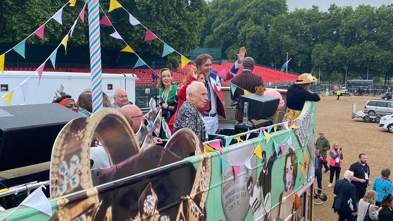 Wayne Sleep and Sir Cliff Richard were on the 50s bus